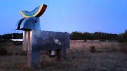Vache, entrée Espace Loisirs Chazay/Gueugnon