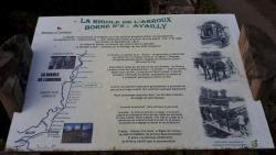Panneau touristique de la rigole de l'Arroux