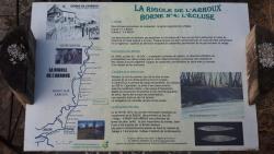 Panneau touristique de la rigole de l'Arroux