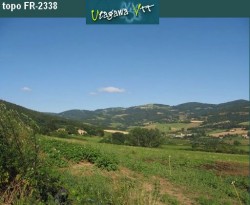 Depuis la Croix de Montus, vue sur les Aduts (mamelon du milieu)
