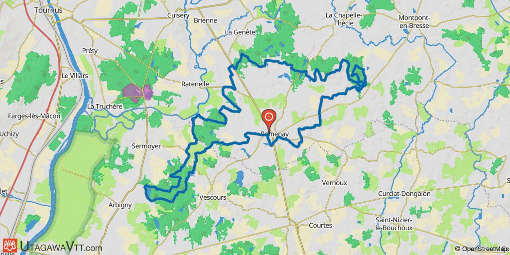 Randonnée du Comité des Fêtes de Romenay 2019 - 52 km