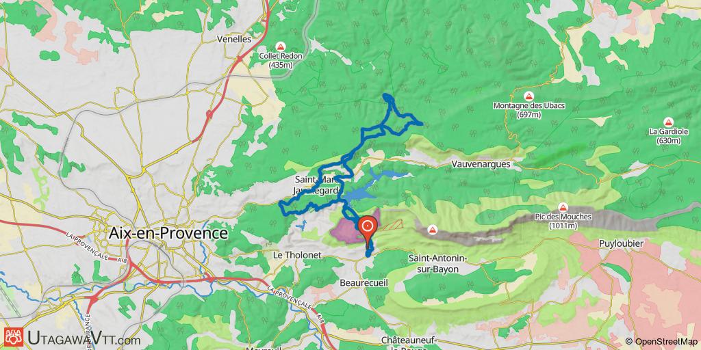 La Sainte-Victoire du sud au nord