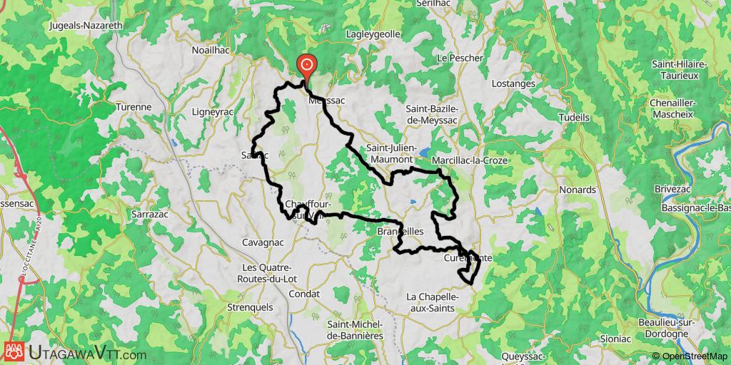 GR de Pays du Midi Corrézien - Circuit N° 5 - Boucle de Curemonte