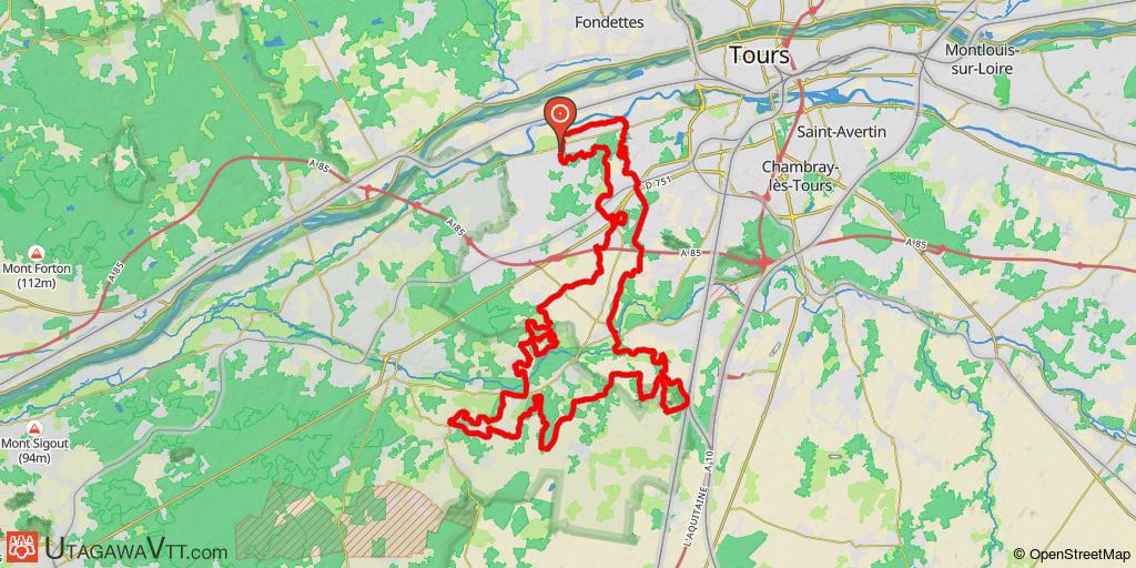 Boucle au sud de Savonnières