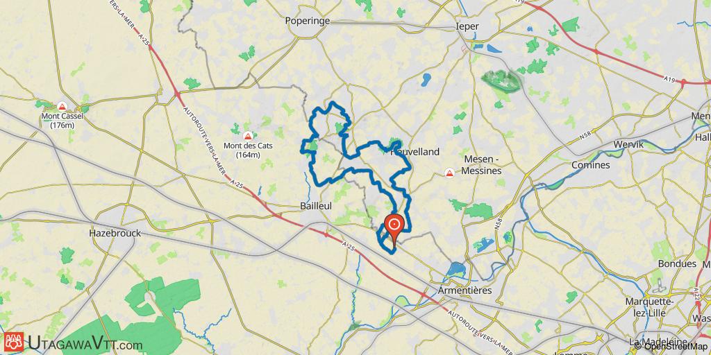 Parcours au nord de Nieppe