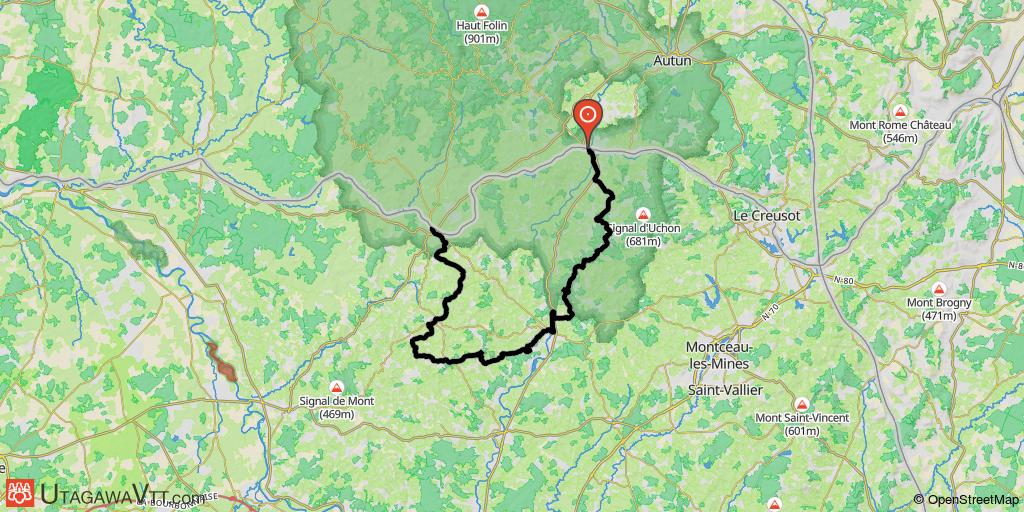 Traversée du Morvan - Etang-sur-Arroux - Toulon-sur-Arroux - Luzy