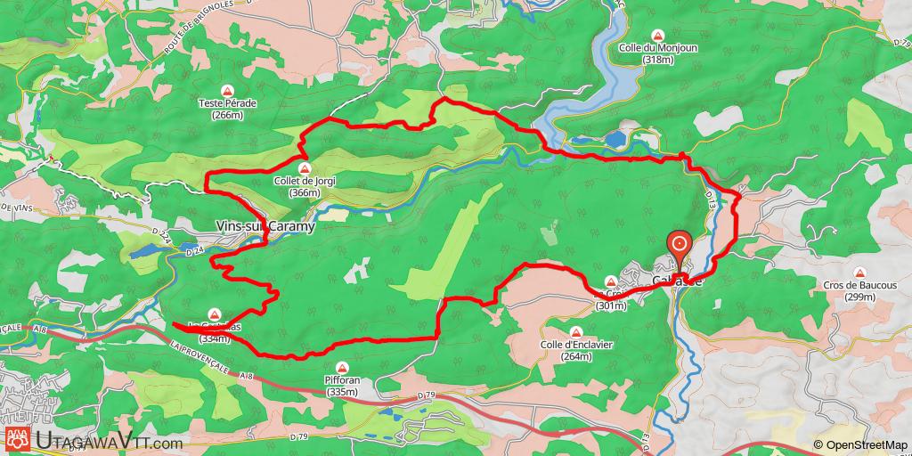 Cabasse - Vins-sur-Caramy - Lac de Sainte-Suzanne - Cabasse