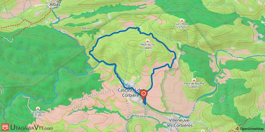 Espace VTT-FFC Corbières - Minervois - Circuit N° 15 : La Jasse de Rivière