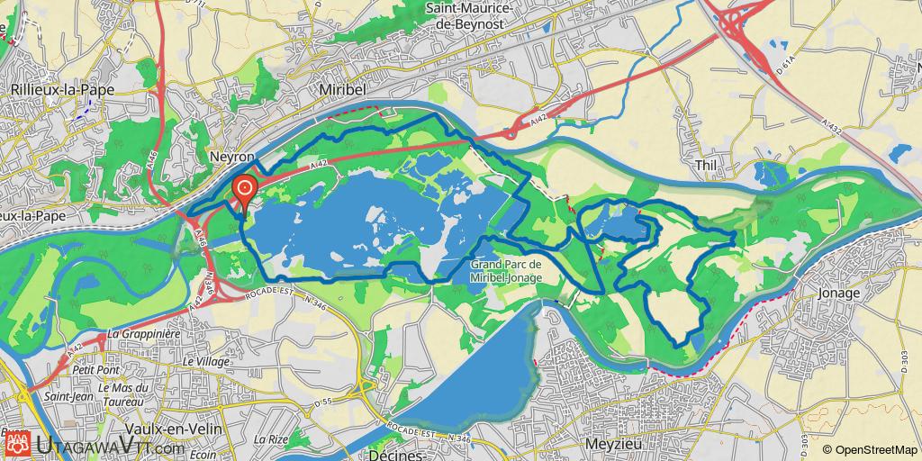 Parc de Miribel - Single-tracks (version 2019)