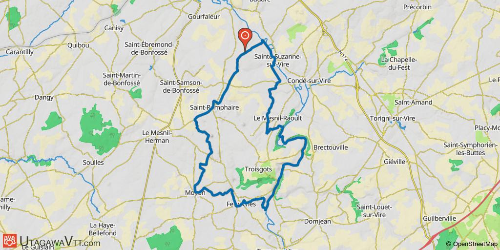 Boucle au sud de Saint-Lô