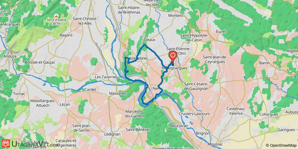 Sur les bords du Gardon de Vézénobres