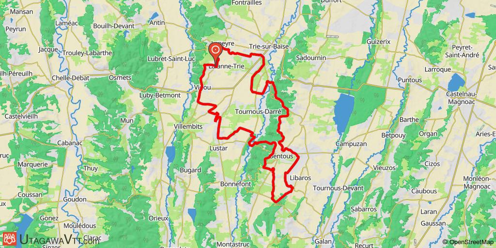 Le circuit n°5 de Trie-sur-Baïse