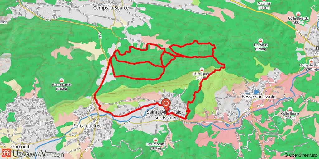 Sainte-Anastasie-sur-Issole - Parcours all mountain