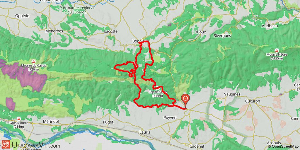 Lourmarin - Bonnieux - Combe du Bon Dieu - Nouvelle version