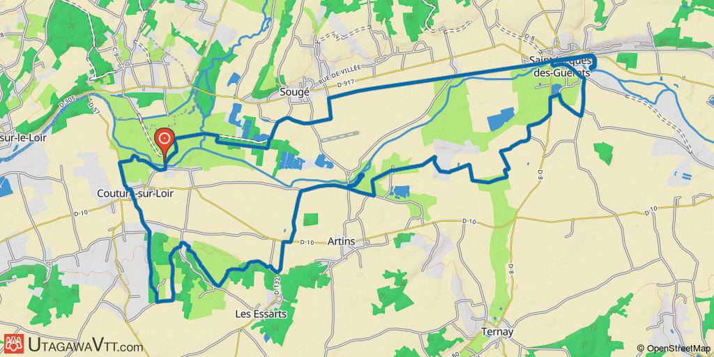 Couture-sur-Loir (Isle Verte) à Trôô ( l'Abord de Dieu)