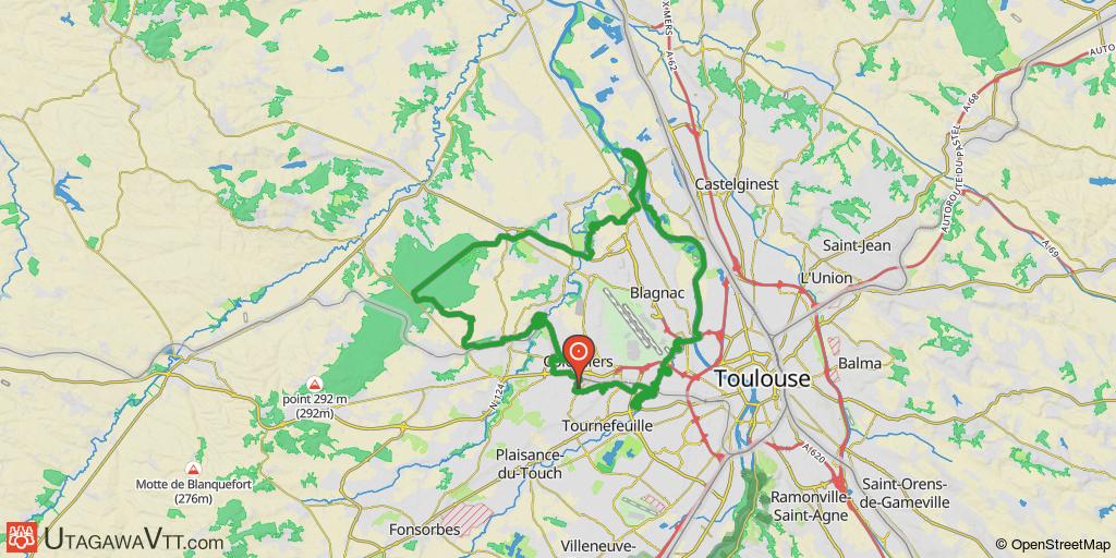 Circuit gravel : Touch - Garonne - Forêt de Bouconne
