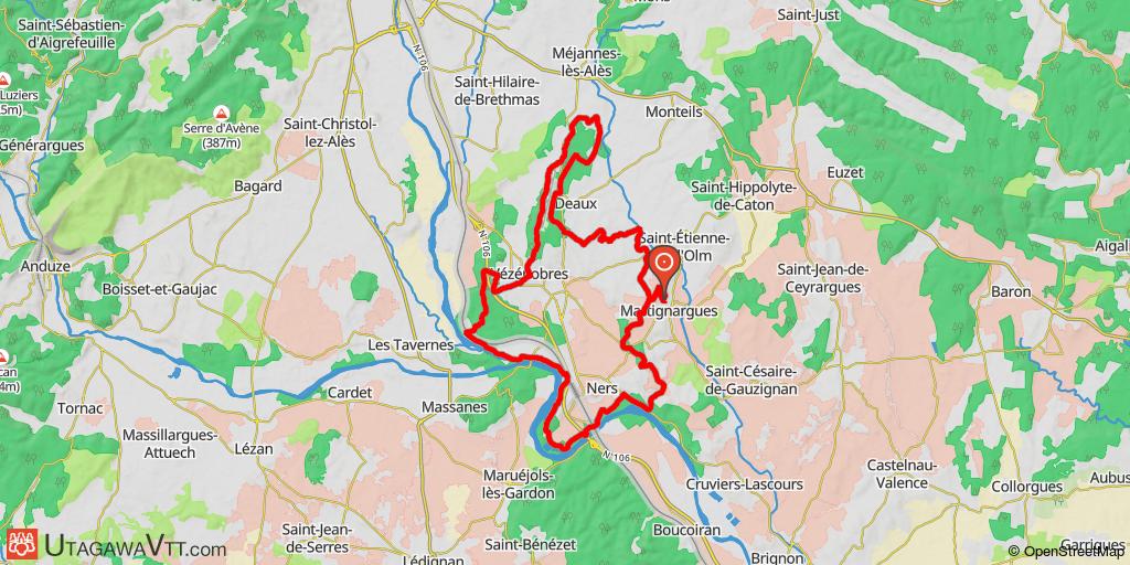 De collines en collines : Martignargues - Vézénobres - Deaux