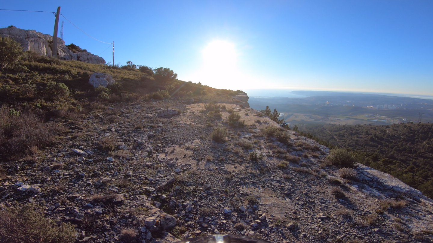 Descente sud du Petit Sanguin