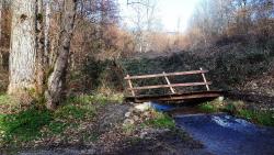 Ruisseau de Font Bidon, passerelle du gué de Mont Favier