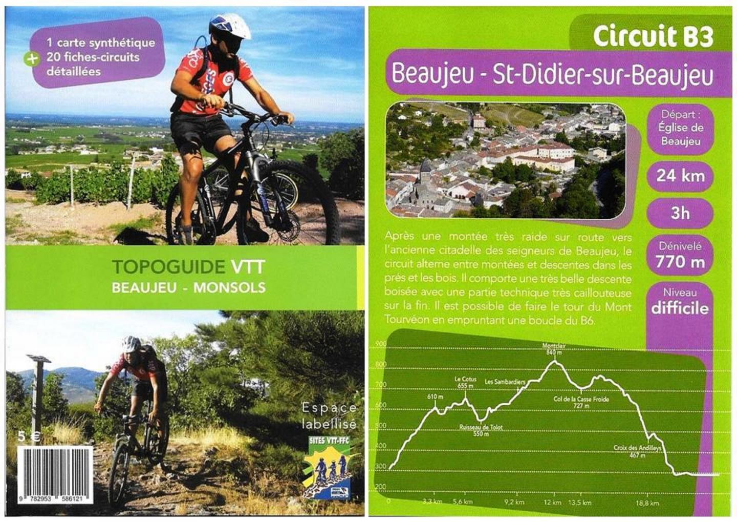 Espace VTT-FFC Beaujeu/Monsols - Circuit N° 3 : Saint-Didier-sur-Beaujeu (B6)