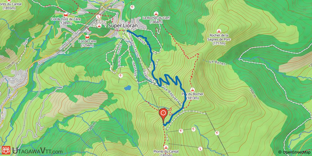 Descente VTT du Plomb du Cantal