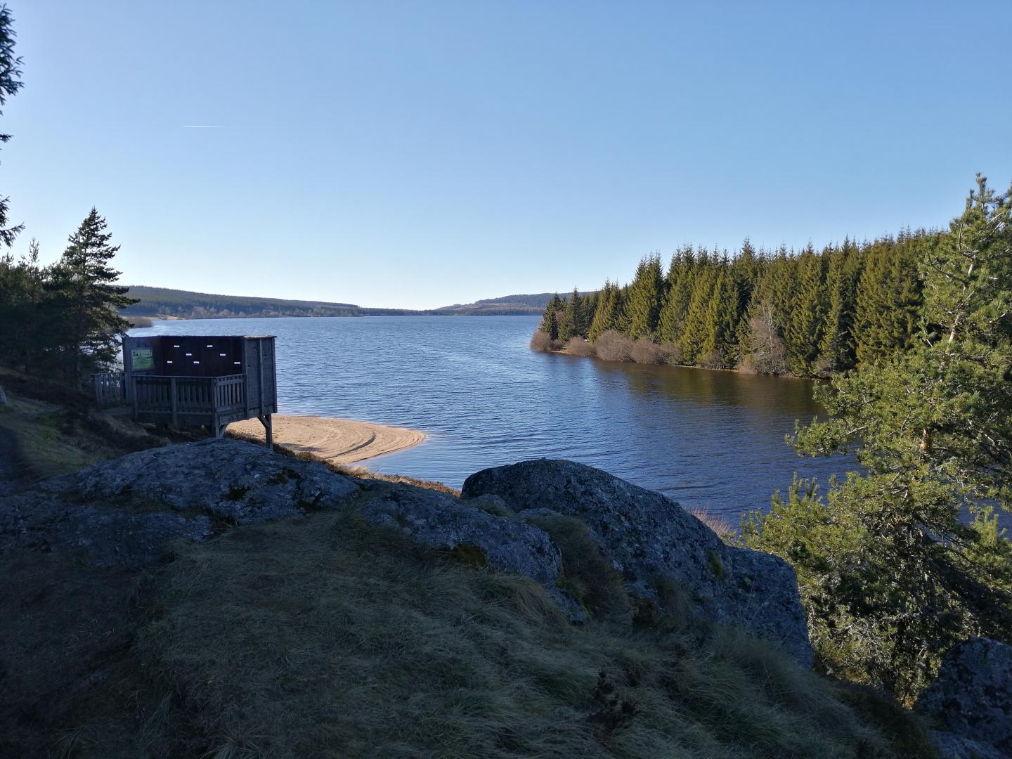 tour du lac de charpal en vtt