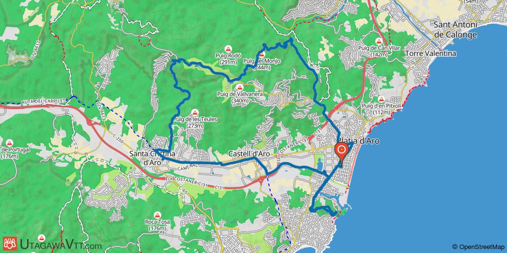 XC autour de Platja d'Aro