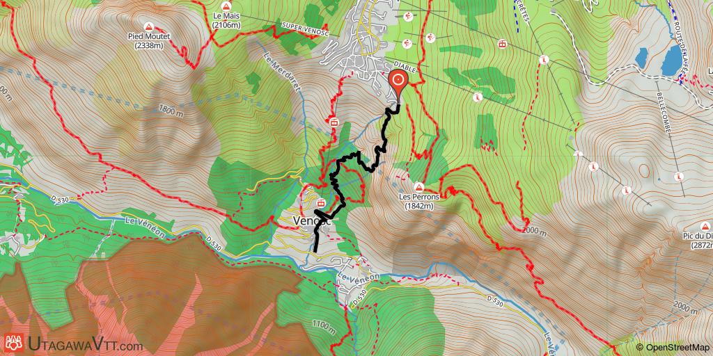 Les Deux-Alpes : DH de Venosc
