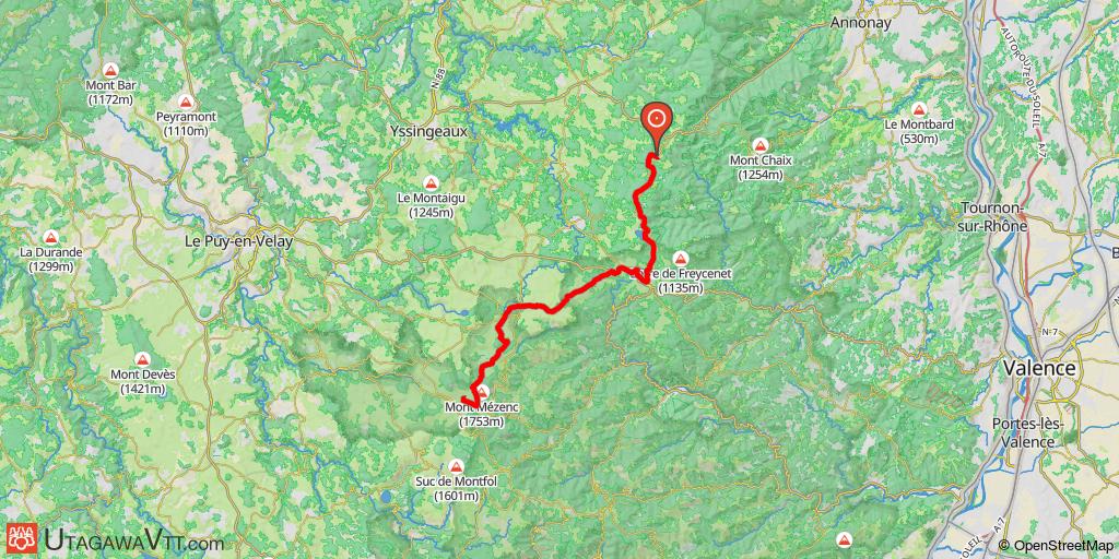GTA (Grande Traversée de l'Ardèche) - Etape 2 : Saint-André-en-Vivarais - Les Estables