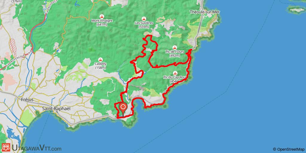 Boucle sur les corniches de l'Estérel