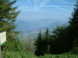 Vue sur le lac du Bourget depuis le passage du Croc
