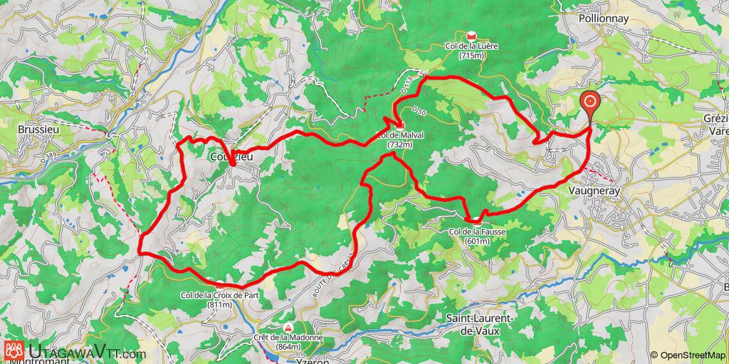 De Vaugneray à Courzieu : Le chemin des Croix