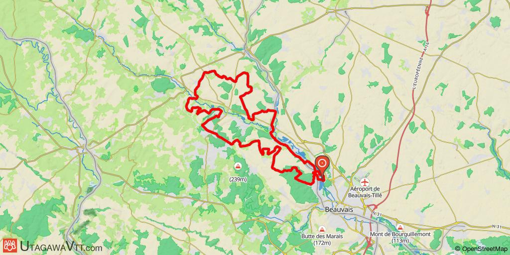 Herchies'Oise 2015 (avec départ/retour au plan d'eau) - 64 km