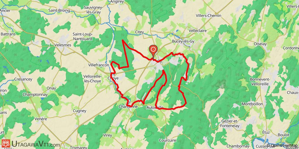 35 km dans les Monts de Gy