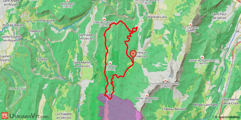 Site VTT-FFC Villard de Lans - Corrençon - Circuit N° 49 : La Royale