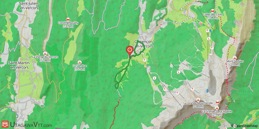 Site VTT-FFC Villard de Lans - Corrençon - Circuit N° 43 : Le 18 trous