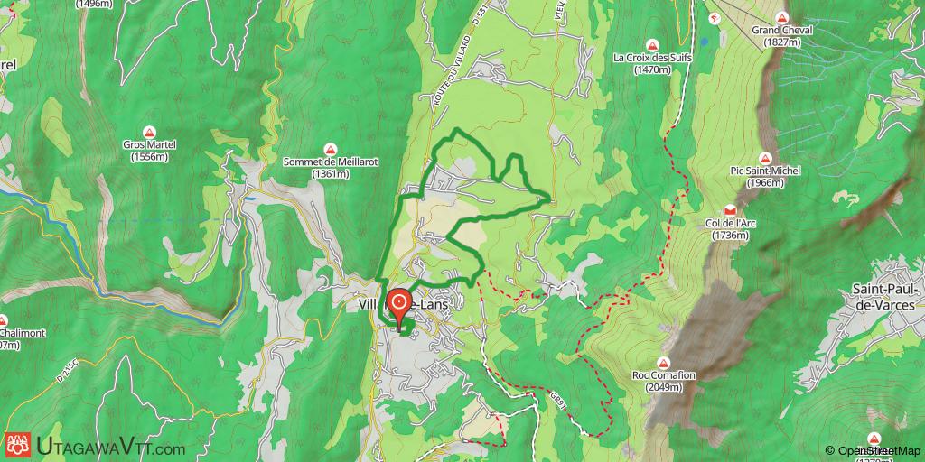 Site VTT-FFC Villard-de-Lans - Corrençon - Circuit N° 42 : L'arboretum