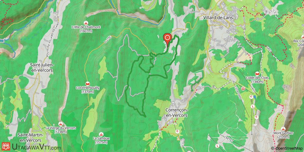Site VTT-FFC Villard de Lans - Corrençon - Circuit N° 41 : La Malaterre