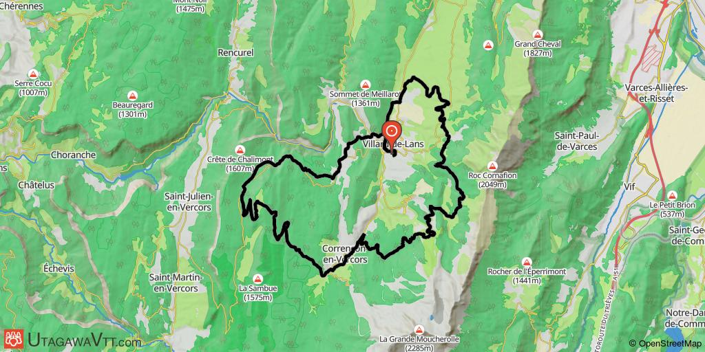 Site VTT-FFC Villard-de-Lans - Corrençon - Circuit N°50 : La Légende 1987
