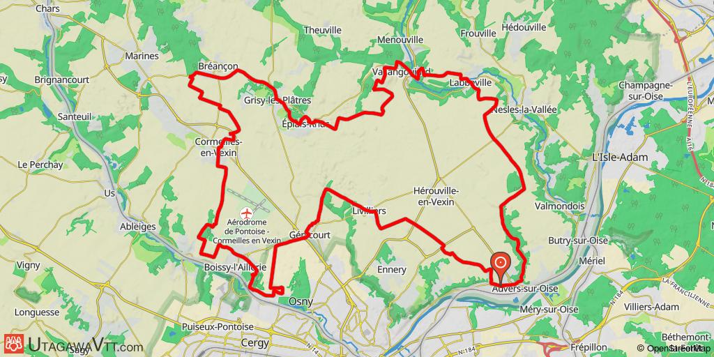 Vexin français au départ d'Auvers-sur-Oise