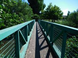 Passerelle sur l'Azergues au retour