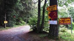 La Verrerie, entrée du camping des Myrtilles