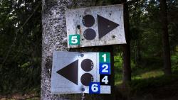 La Verrerie, base VTT, balisage des circuits