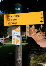 Anzy le Duc, balisage des circuits