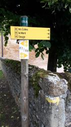 Anzy le Duc, départ, balisage des circuits VTT