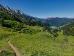Chemin muletier vers le refuge de la Bombardellaz