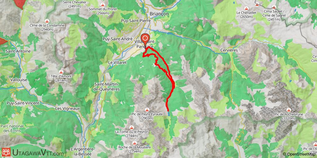 Grand Briançonnais - Circuit N° 62 - Le Mélezin par le lac de l’Orceyrette