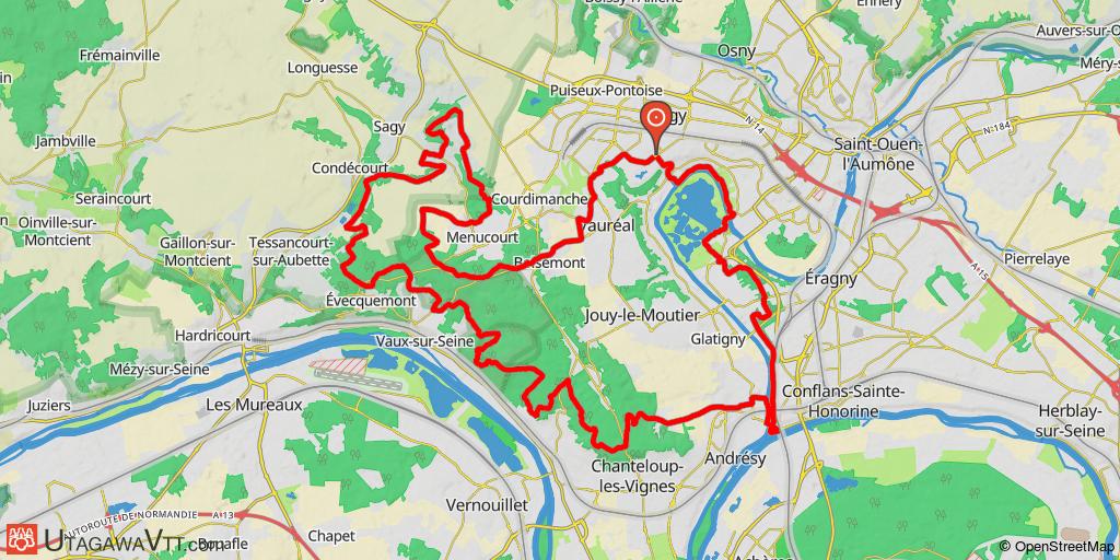 La forêt de l'Hautil au départ de Cergy