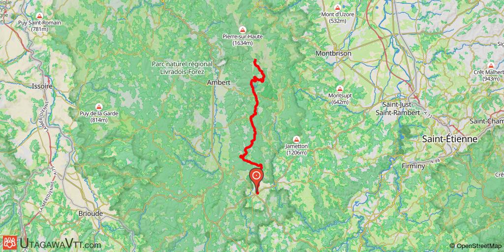 Tour du Livradois - Forez - Etape 1/5 : Craponne-sur-Arzon - Col des Supeyres