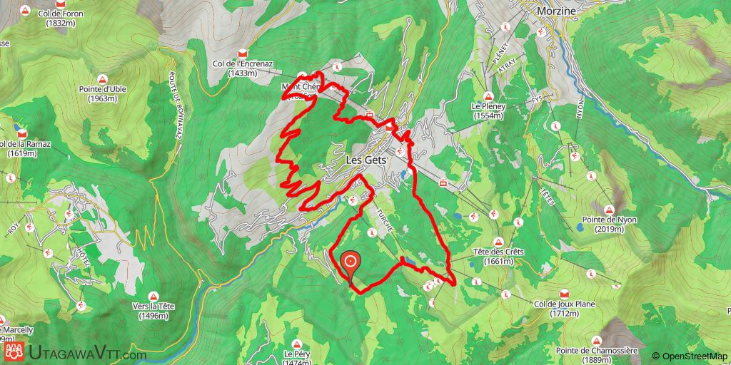 Mont Chéry via Les Platons - DH dans l'Gaz & up to Perrière